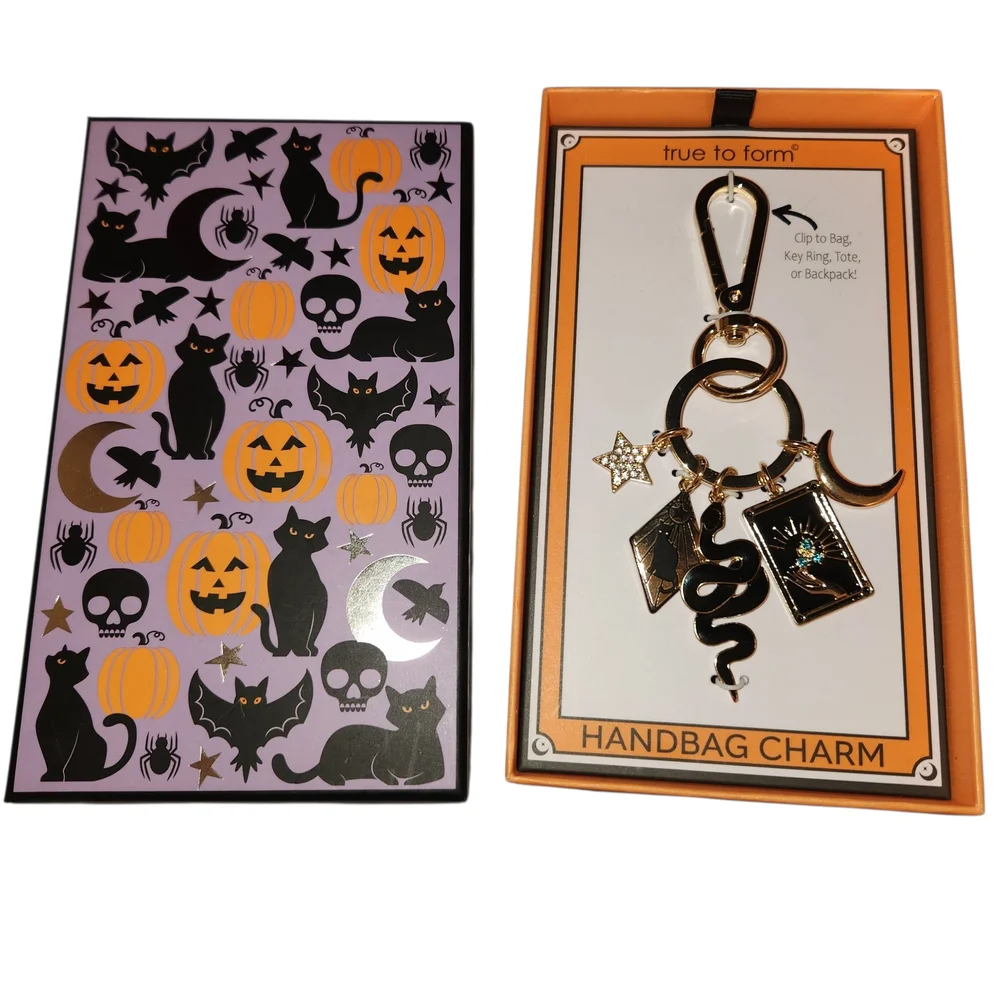 True To Form Halloween Theme Bag Charm Keychain